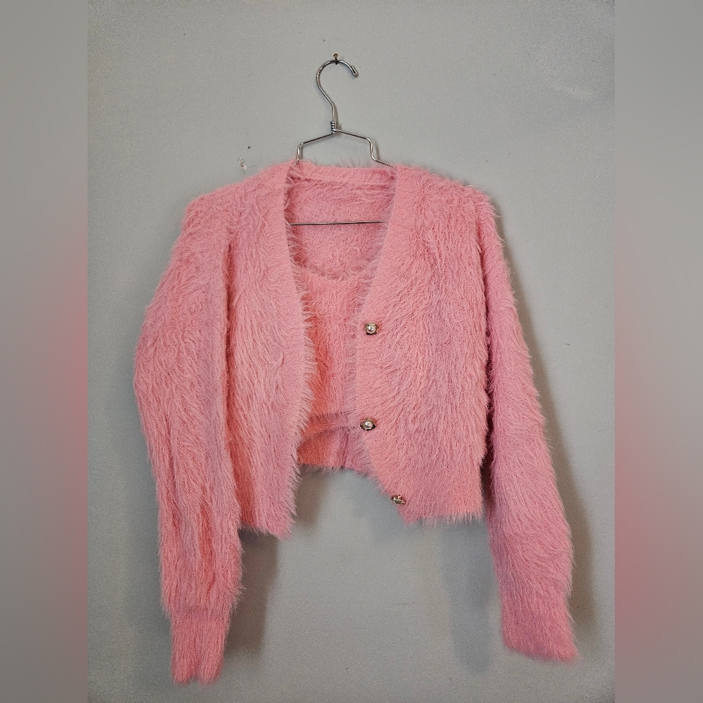 Pink Fuzzy Women's Top
